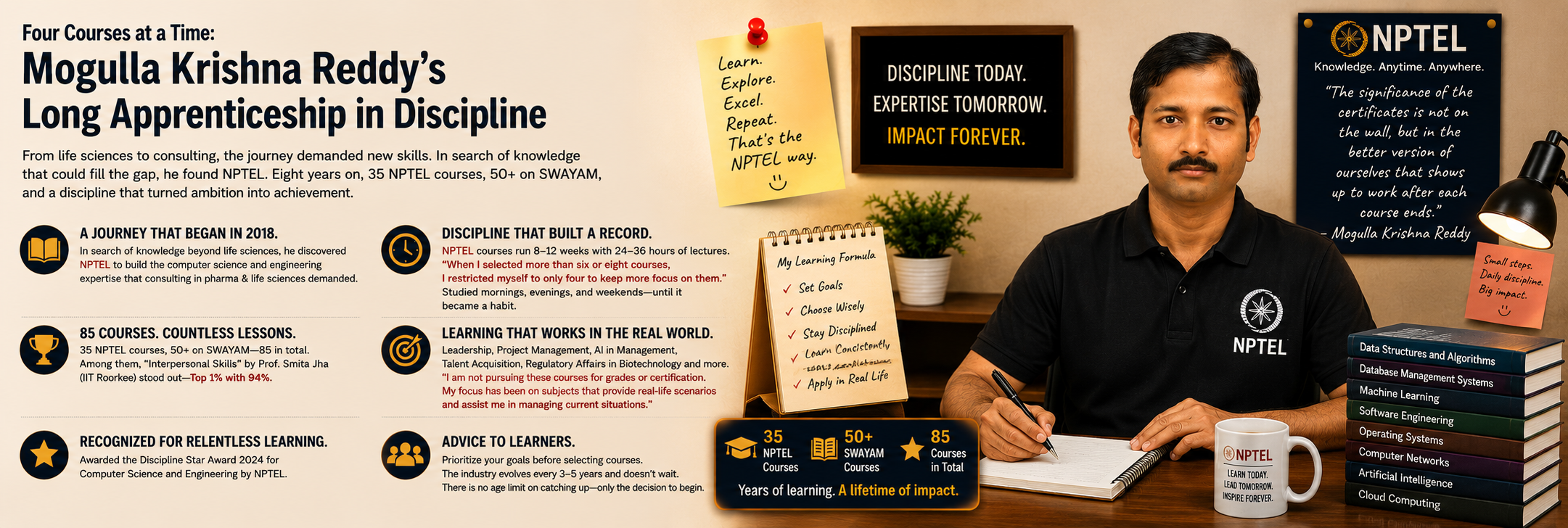 Four Courses at a Time: Mogulla Krishna Reddy’s Long Apprenticeship in Discipline