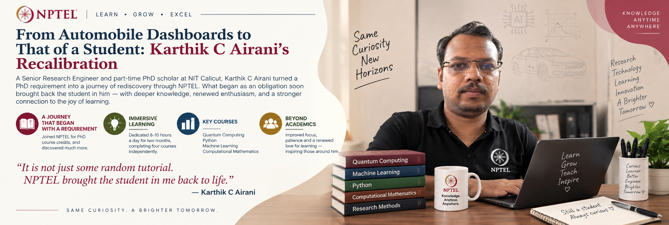 From Automobile Dashboards to That of a Student: Karthik C Airani’s Recalibration 