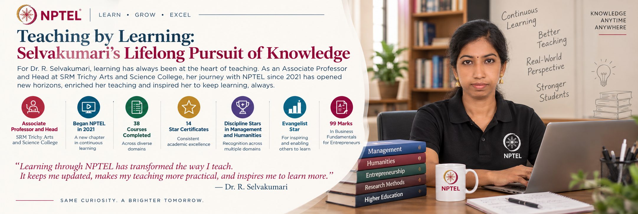 Teaching by Learning: Selvakumari’s Lifelong Pursuit of Knowledge 