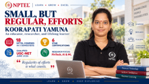 Small, but regular, efforts: Koorapati Yamuna