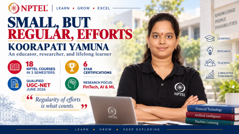 Small, but regular, efforts: Koorapati Yamuna